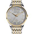 Jacques Lemans Jacques Lemans London 1-2193J  1-2193J кварцевые мужские часы серебристый циферблат, браслет нержавеющая сталь с pvd-покрытием — вид спереди