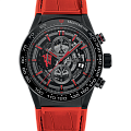 TAG Heuer TAG Heuer Carrera CAR2A1J.FC6416  CAR2A1J.FC6416 механические мужские часы черный циферблат, браслет кожа + каучук — вид спереди