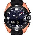 Tissot Tissot T-Touch Exper Solar NBA Special Edition T091.420.47.207.00 T Touch T0914204720700 кварцевые мужские часы черный циферблат, браслет каучук — вид спереди