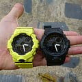 Casio Casio G-Shock GBA-800-9A электронные мужские часы часы крупный план черный циферблата