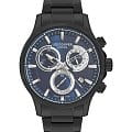 Lee Cooper Lee Cooper LC07360.090  LC07360.090 кварцевые мужские часы синий циферблат, браслет нержавеющая сталь с pvd-покрытием — вид спереди
