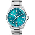 TAG Heuer TAG Heuer Carrera Date WBN2316.BA0001  WBN2316.BA0001 механические женские часы бирюзовый циферблат, браслет нержавеющая сталь — вид спереди
