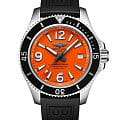 Breitling Breitling Superocean Automatic 42 A17366D71O1S2  A17366D71O1S2 механические мужские часы оранжевый циферблат, браслет каучук — вид спереди