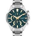 Lee Cooper Lee Cooper LC07801.270  LC07801.270 кварцевые мужские часы зеленый циферблат, браслет нержавеющая сталь — вид спереди