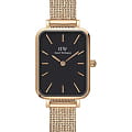 Daniel Wellington Daniel Wellington Quadro DW00100432  DW00100432 кварцевые женские часы черный циферблат, браслет сталь c pvd покрытием — вид спереди