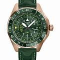 Aviator Aviator Airacobra V.1.37.2.309.4  V.1.37.2.309.4 кварцевые мужские часы зеленый циферблат, браслет кожаный — вид спереди
