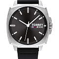 Tommy Hilfiger Tommy Hilfiger Classic 1791863  1791863 кварцевые мужские часы черный циферблат, браслет кожаный — вид спереди