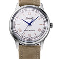 Orient Orient Bambino RA-WK0006S  RA-WK0006S кварцевые мужские часы белый циферблат, браслет кожаный — вид спереди