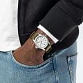 Hamilton Hamilton Khaki Field Mechanical Power Reserve 40mm H69509910 механические мужские часы часы крупный план белый циферблата