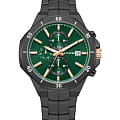 Lee Cooper Lee Cooper LC08067.070  LC08067.070 кварцевые мужские часы зеленый циферблат, браслет нержавеющая сталь с ip-покрытием — вид спереди