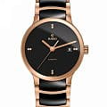 Rado Rado Centrix Automatic Diamonds R30036712 Automatic R30036712 механические мужские часы черный циферблат, браслет сталь + керамические вставки — вид спереди