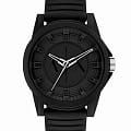 Armani Exchange Armani Exchange Outerbanks AX7159SET  AX7159SET кварцевые мужские часы черный циферблат, браслет силикон — вид спереди
