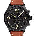 Tissot Tissot Chrono XL T116.617.36.057.00 Chrono XL T1166173605700 кварцевые мужские часы черный циферблат, браслет кожаный — вид спереди