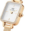 Daniel Wellington Daniel Wellington Quadro Mini Lumine Bezel Gold DW00100730, quadro швеция женские часы на браслете нержавеющая сталь с pvd-покрытием боковой вид