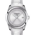 Tissot Tissot Couturier Lady T035.210.16.031.00 Couturier T0352101603100 кварцевые женские часы белый циферблат, браслет кожаный — вид спереди