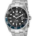 Invicta Invicta Pro Diver IN30956  IN30956 кварцевые мужские часы черный циферблат, браслет нержавеющая сталь — вид спереди