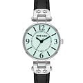 Anne Klein Anne Klein Leather 9443AQBK  9443AQBK кварцевые женские часы бирюзовый циферблат, браслет кожаный — вид спереди