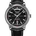 Aviator Aviator Douglas Day-Date V.3.20.0.142.4  V.3.20.0.142.4 механические мужские часы белый циферблат, браслет кожаный — вид спереди