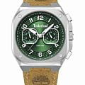 Timberland Timberland TDWGF0055002  TDWGF0055002 кварцевые мужские часы зеленый циферблат, браслет кожаный — вид спереди