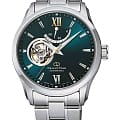 Orient Orient Star RE-AT0002E  RE-AT0002E механические мужские часы зеленый циферблат, браслет нержавеющая сталь — вид спереди