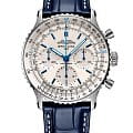 Breitling Breitling Navitimer B01 Chronograph 41 AB0139A71G1P1  AB0139A71G1P1 механические мужские часы белый циферблат, браслет кожаный — вид спереди