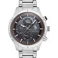 U.S. Polo Assn. U.S. Polo Assn. Crossing USPA1014B-02  USPA1014B-02 кварцевые мужские часы черный циферблат, браслет нержавеющая сталь — вид спереди