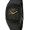 Rado Rado Sintra R13723182  R13723182 кварцевые мужские часы черный циферблат, браслет керамика — вид спереди
