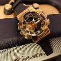 Casio Casio G-Shock GM-110G-1A9DR (GM-110G-1A9) электронные мужские часы часы крупный план золотой циферблата