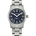 Hamilton Hamilton Khaki Field Quartz 38mm H69401140  H69401140 кварцевые мужские часы синий циферблат, браслет нержавеющая сталь — вид спереди