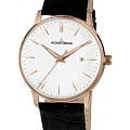 Jacques Lemans Jacques Lemans N-213G  N-213G кварцевые мужские часы белый циферблат, браслет кожаный — вид спереди