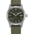 Hamilton Hamilton Khaki Field Mechanical H69439363  H69439363 механические мужские часы зеленый циферблат, браслет тканевый — вид спереди