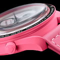 Swatch Swatch x Omega Bioceramic Moonswatch Mission to The Pink Moonphase SO33P700 женские часы белый циферблат на запястье