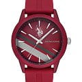 U.S. Polo Assn. U.S. Polo Assn. Yard USPA1027-06  USPA1027-06 кварцевые мужские часы черный циферблат, браслет силикон — вид спереди