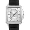 Jacques Lemans Jacques Lemans 1-1537B  1-1537B кварцевые мужские часы серебристый циферблат, браслет кожаный — вид спереди