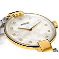 Rado Rado Coupole Diamonds R22887929, coupole швейцария женские часы на браслете сталь c pvd покрытием боковой вид