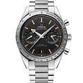 Omega Omega Speedmaster '57 332.10.41.51.01.001  33210415101001 механические мужские часы черный циферблат, браслет нержавеющая сталь — вид спереди