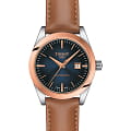 Tissot Tissot T-My Lady Automatic 18K Gold T930.007.46.041.00 T My Lady T9300074604100 механические женские часы синий циферблат, браслет кожаный — вид спереди