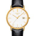 Tissot Tissot Goldrun Sapphire 18K Gold T922.410.16.011.00  T9224101601100 кварцевые мужские часы белый циферблат, браслет кожаный — вид спереди