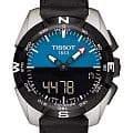 Tissot Tissot T-Touch Expert Solar T091.420.46.041.00 T Touch T0914204604100 кварцевые мужские часы  циферблат, браслет кожаный — вид спереди