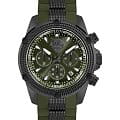 Plein Sport Plein Sport Hurricane PSDBA0223  PSDBA0223 кварцевые мужские часы зеленый циферблат, браслет сталь + силикон — вид спереди
