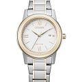 Citizen Citizen Eco-Drive FE1226-82A  FE1226-82A кварцевые женские часы белый циферблат, браслет нержавеющая сталь с pvd-покрытием — вид спереди