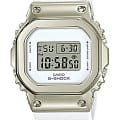 Casio Casio G-Shock GM-S5600G-7 GM GM-S5600G-7ER электронные женские часы белый циферблат, браслет полимер — вид спереди