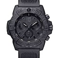 Luminox Luminox Navy SEAL Chronograph 3580 Series XS.3581.BO  XS.3581.BO кварцевые мужские часы черный циферблат, браслет резина — вид спереди