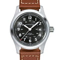 Hamilton Hamilton Khaki Field Auto H70555533  H70555533 механические мужские часы черный циферблат, браслет кожаный — вид спереди