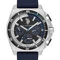 U.S. Polo Assn. U.S. Polo Assn. Crossing USPA1092-02  USPA1092-02 кварцевые мужские часы черный циферблат, браслет кожаный — вид спереди