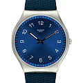 Swatch Swatch Skin Irony 42 SS07S102  SS07S102 кварцевые мужские часы синий циферблат, браслет резина — вид спереди