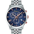Salvatore Ferragamo Salvatore Ferragamo chic SFEZ00120  SFEZ00120 кварцевые мужские часы синий циферблат, браслет нержавеющая сталь — вид спереди