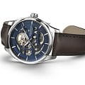 Hamilton Hamilton Jazzmaster Skeleton Auto H42535541, jazzmaster швейцария мужские часы на браслете кожаный боковой вид