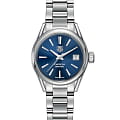 TAG Heuer TAG Heuer Carrera WAR2419.BA0776  WAR2419.BA0776 механические женские часы синий циферблат, браслет нержавеющая сталь — вид спереди