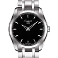 Tissot Tissot Couturier T035.446.11.051.00 Couturier T0354461105100 кварцевые мужские часы черный циферблат, браслет нержавеющая сталь — вид спереди